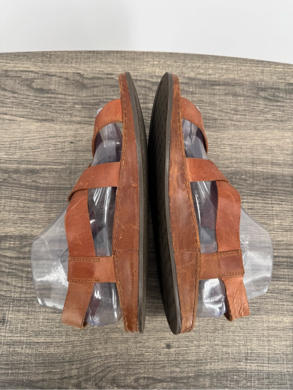 Chaco Wayfarer Rust Brown Leather Womens Straps Buckle Sandals - Picture 7 of 11